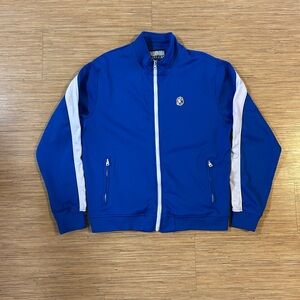 Billionaire Boys Club Royal Blue and White Bomber Jacket